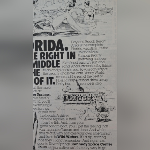 1980 Florida Tourism Daytona Beach Resort Ad In The Middle Of The Best of It - Picture 4 of 5